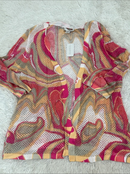 Christopher & Banks Sweaters - 🥕 NWT Christopher & Banks Netted Open Front Cardigan Sweater